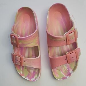 Pink and Multicolor Kids Sandals